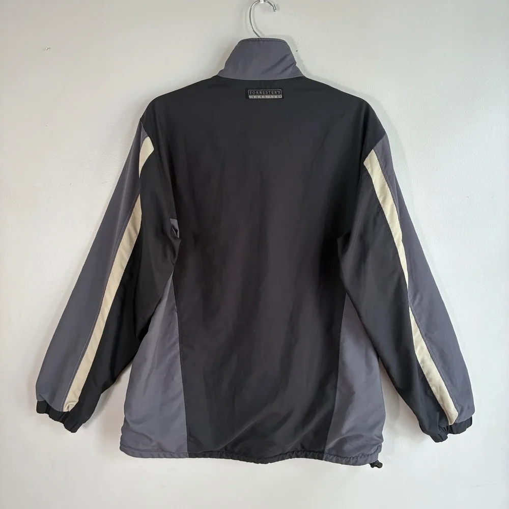 Vtg Forrester's Gore-Tex Jacket Mens M Gray Black Colorblock Full Zip USA Oregon